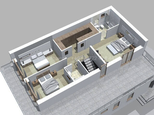 Proiect casa moderna parter cu etaj P+1 Dalia