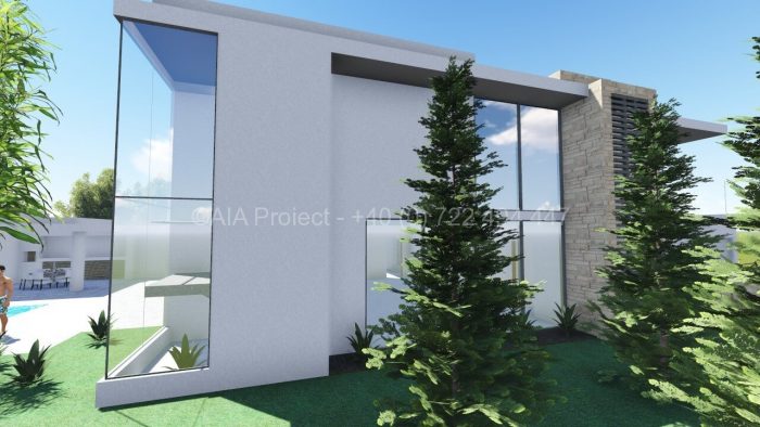 Proiect casa parter cu etaj P+1 moderna Anemona