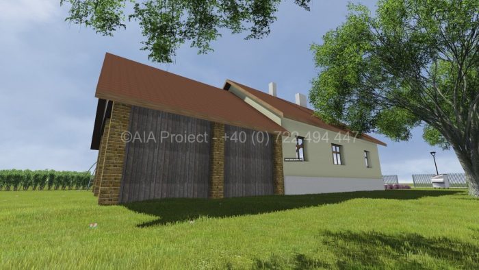 Proiect casa parter cu mansarda Lacramioara P+M