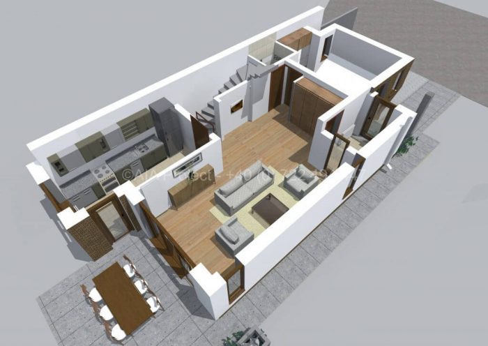 Proiect casa cu mansarda P+M Bujorul Alb