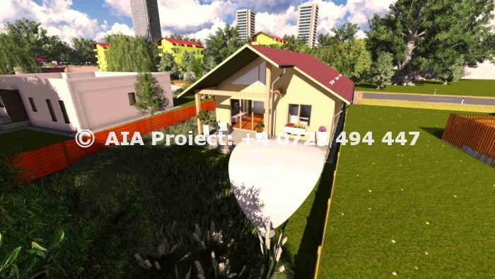 Proiect de casa parter calcan - Bergenia de la AIA Proiect - Birou de proiectare
